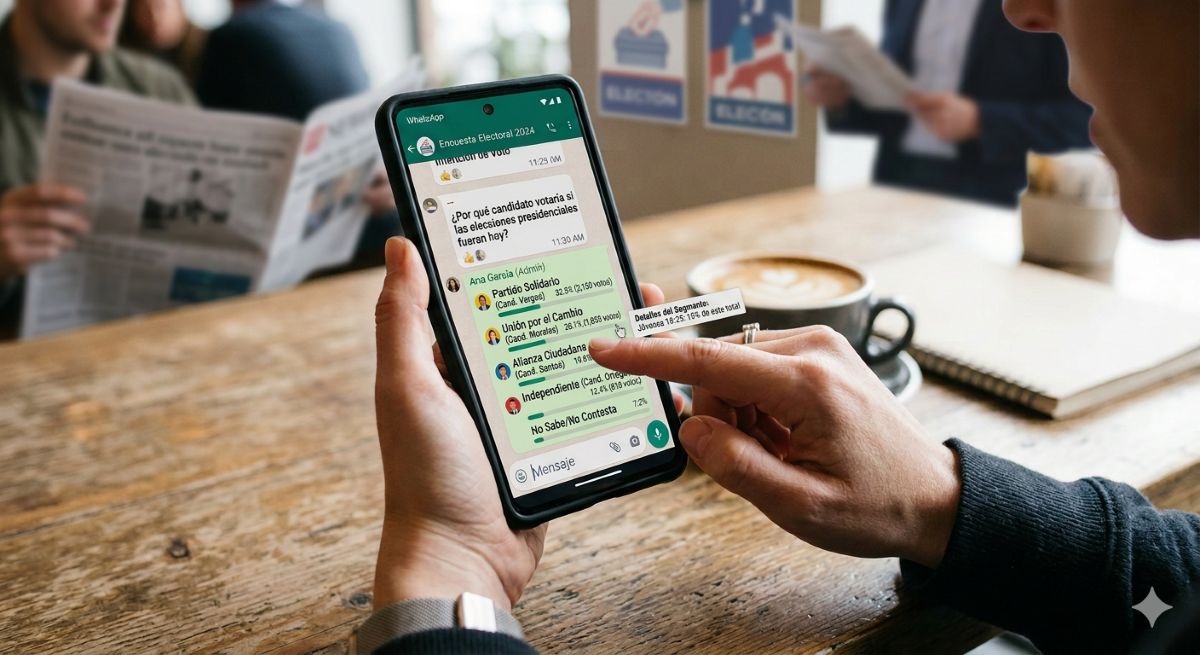 Encuesta electoral difundida en redes sociales sin ficha técnica en Casanare